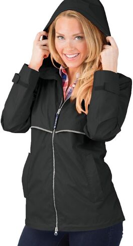 للنساء من Charles River Apparel جديدة englander جاكيت مطر مقاوم للماء in Saudi Arabia