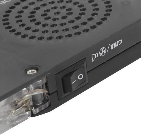 قاعدة تبريد للكمبيوتر المحمول DR - 2008A، مبرد كمبيوتر محمول لاسلكي مع مراوح زرقاء شفافة LED مزدوجة، تصميم قابل للطي مع حامل مكبر صوت مدمج مقاس 15.6 بوصة in Kuwait