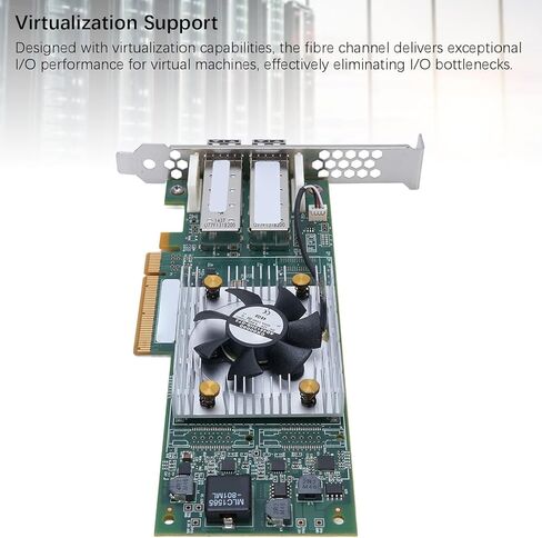 HBA للقناة الليفية بسرعة 16 جيجابت في الثانية، ومحول الناقل المضيف لقناة الألياف PCIe ثنائي المنفذ مع المحاكاة الافتراضية وعالية لخوادم VMware in Kuwait