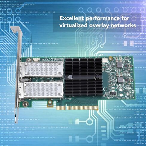 محول شبكة إيثرنت ثنائي المنفذ QSFP بسرعة 40 جيجابت / ثانية، وبطاقة ألياف بصرية PCI Express 3.0 x8 للخادم، مع إلغاء تحميل الأجهزة لـ VXLAN NVGRE in Kuwait