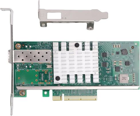 بطاقة الشبكة Gugxiom 10GB PCIe X8 Ethernet Fiber NIC، منفذ SFP Plus فردي مع شريحة 82599 X520SR1، لخادم Linux VMware in Kuwait