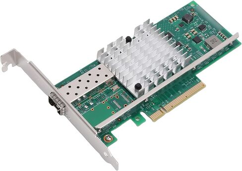 بطاقة الشبكة Gugxiom 10GB PCIe X8 Ethernet Fiber NIC، منفذ SFP Plus فردي مع شريحة 82599 X520SR1، لخادم Linux VMware in Kuwait