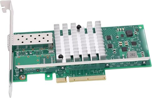 بطاقة الشبكة Gugxiom 10GB PCIe X8 Ethernet Fiber NIC، منفذ SFP Plus فردي مع شريحة 82599 X520SR1، لخادم Linux VMware in Kuwait