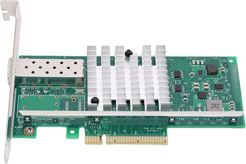 بطاقة الشبكة Gugxiom 10GB PCIe X8 Ethernet Fiber NIC، منفذ SFP Plus فردي مع شريحة 82599 X520SR1، لخادم Linux VMware in Kuwait