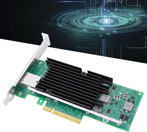 بطاقة شبكة LICAEVEY 10 جيجا بايت PCIe، محول إيثرنت بمنفذ RJ45 واحد مع شريحة تحكم X540 T1 وتقنية إلغاء التحميل الذكية، لخوادم VMware ومراكز البيانات in Kuwait