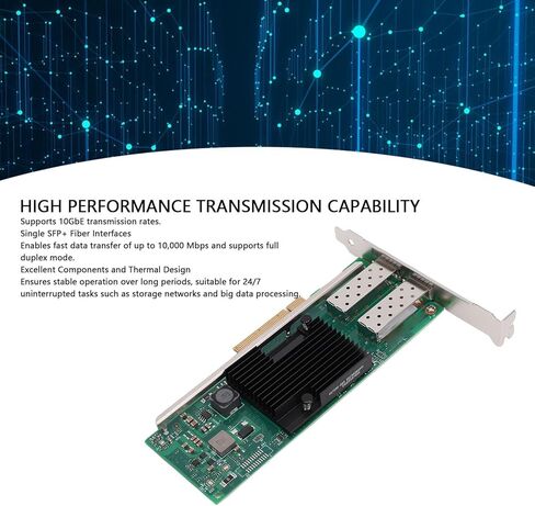 بطاقة شبكة LICAEVEY PCIe، واجهة SFP واحدة مع دعم شريحة X710AM1، للخادم الذي يفوز بالمحاكاة الافتراضية لبرنامج VMware in Kuwait