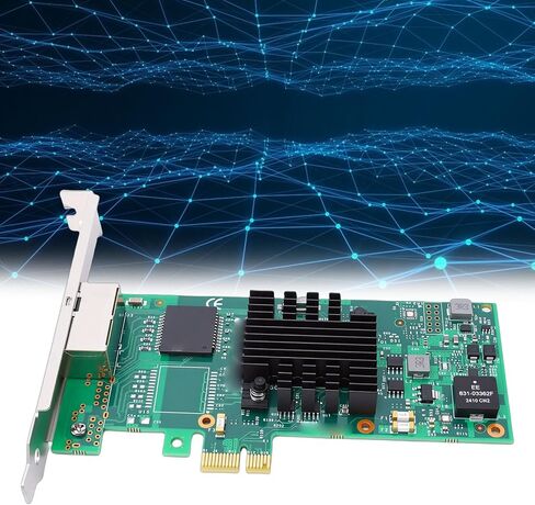 بطاقة شبكة LICAEVEY ثنائية المنافذ جيجابت إيثرنت، محول PCIe 2.1 x1 مع منفذين RJ45 ودعامة منخفضة المستوى، لأجهزة الكمبيوتر المكتبية الخادم والتطبيقات الصناعية in Kuwait