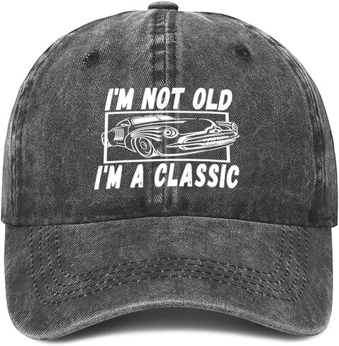 I'm Not Old I'm Classic Hat Adjustable Hats for Men Baseball Cap Women Retirement Birthday Gifts in Saudi Arabia