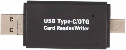 قارئ بطاقة SD USB ذكر 3 في 1، كاتب قارئ بطاقة ذاكرة OTG للهواتف الذكية والكمبيوتر المحمول والتوصيل والتشغيل in Kuwait