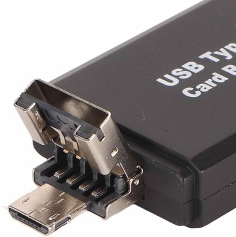 قارئ بطاقة SD USB ذكر 3 في 1، كاتب قارئ بطاقة ذاكرة OTG للهواتف الذكية والكمبيوتر المحمول والتوصيل والتشغيل in Kuwait