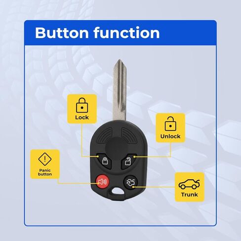 Replacement Keyless Remote Head Key Fob for Ford Taurus 2008-2010 FCC CWTWB1U793 OUC6000022 Part Number 164-R7040 164R7040 Pack of 2 in Kuwait