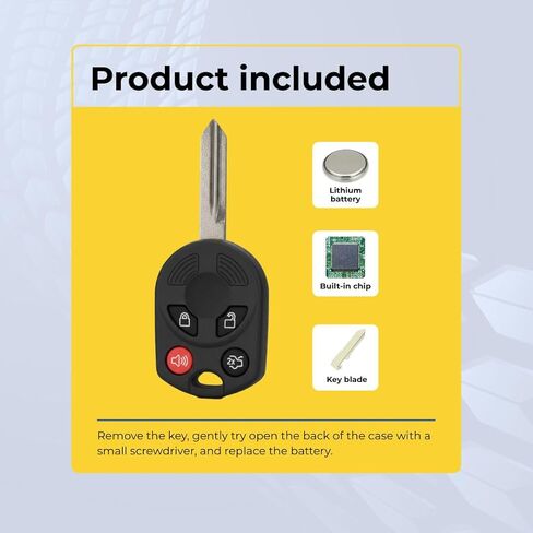 Replacement Keyless Remote Head Key Fob for Ford Taurus 2008-2010 FCC CWTWB1U793 OUC6000022 Part Number 164-R7040 164R7040 Pack of 2 in Kuwait