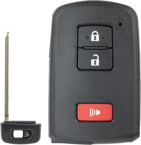 استبدال Vurkcy Key Fob لـ 2015-2021 Toyota Tacoma/ 19-21 سيكويا تندرا/ 16-18 لاند كروزر/ 17-19 هايلاندر/ 20-21 4Runner جهاز تحكم عن بعد للدخول بدون مفتاح للسيارة، HYQ14FBA، 3 أزرار in Kuwait