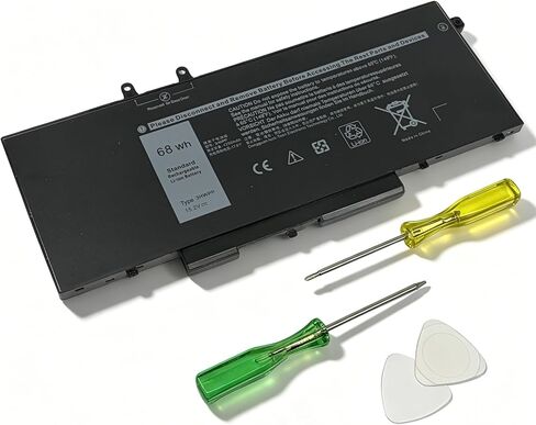 بطارية كمبيوتر محمول 3HWPP متوافقة مع Dell Latitude 5401 5410 5501 5510 5411 5511 الدقة 3541 3551 Inspiron 17 7500/7506 2 في 1 Inspiron 7706 2 في 1 تناسب 10X1J N2NLL 1VY7F 451-BCMN 68 واط ساعي 15.2 فولت in Kuwait