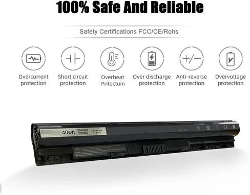 بطارية 40WH 14.8V M5Y1K متوافقة مع Dell Inspiron 14 15 17 5000 3000 Series 5559 5558 3551 3451 3558 i3558 3567 5755 5756 GXVJ3 HD4J0 WKRJ2 VN3N0 HD4J0 991XP P51F P52F P64G P63F P47F in Kuwait