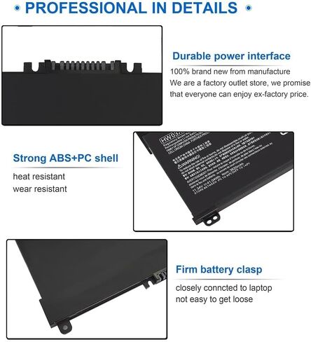 HW03XL Laptop Battery, Compatible with HP Pavilion 15-EG 15-EH 17-CN 17-CP Series, Fit L97300-005 L96887-421 HW03041xl-pl 15-eg0xxx 17-cn0xxx 15-eg0073cl 15-eg0070wm 17-cp0700dx in Kuwait