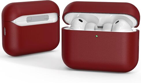 Leather AirPods Pro 3 Case Handcrafted Vintage Genuine Leather AirPods Pro 3 Protective Cover All-Around Shockproof Protection AirPods Pro 3 Pro Protective Sleeve in Saudi Arabia