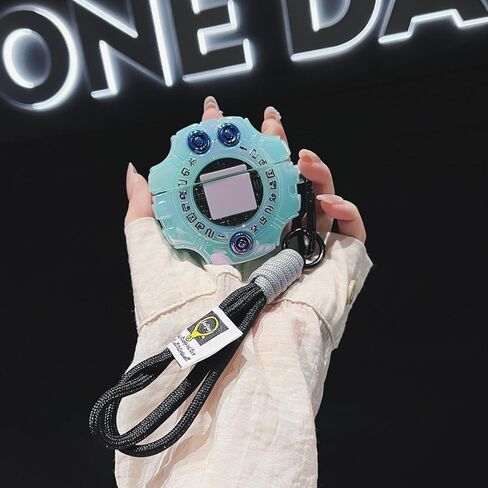 for Airpods Pro 3 Luminous Case, 3D Cute Cartoon Digimon Monster Digivice Design Silicone Protective Cover for Apple Airpods Pro 3rd Generation Case in Kuwait