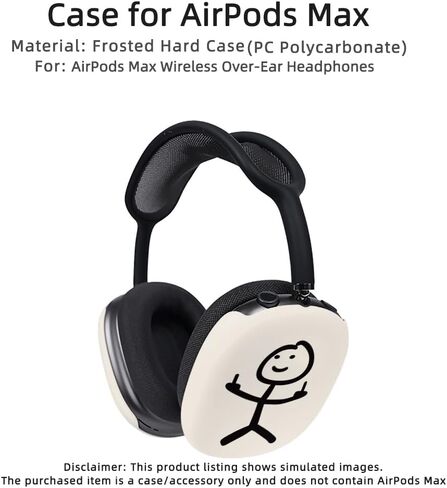 Suitable for Apple AirPods Max Headphones, Hard Shell Head-Mounted Protective case Accessory, Thin and Light, Anti-Fingerprint, Easy to Clean, Personalized and Trendy Finger in Kuwait