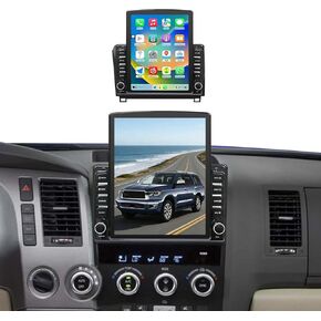 9.7 بوصة Android 14 راديو السيارة متوافق مع Toyota Tundra 2007-2013 Sequoia 2008-2018 شاشة تعمل باللمس مع CarPlay اللاسلكي وAndroid Auto FM ترقية راديو FM بلوتوث GPS للملاحة الاحتياطية in Kuwait