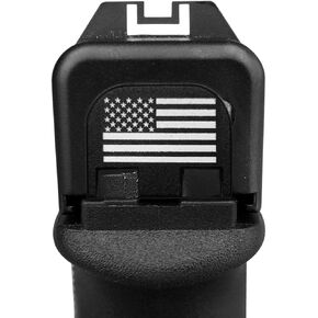 لوحة خلفية منزلق بديلة من الألومنيوم يدوية رائعة لـ Glock، تناسب معظم الموديلات Gen 1-5، باستثناء G20، G42، G43، G43X أو G48، تصميمات العلم الأمريكي الأمريكي in Kuwait