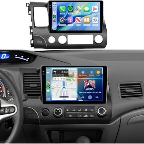 8Core 6GB 128GB Radio for Honda Civic 2006-2011 【for GPS Screen】Android 15 Car Stereo with Wireless Carplay Android Auto,10.1inch 1280x720P QLED Touch Screen,DSP 46EQ 5.0Bluetooth FM/RDS Backup Camera in Kuwait