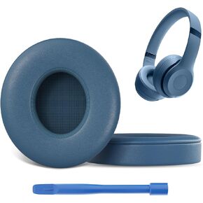Replacement Ear Pads Compatible with Beats Solo 4 On-Ear Headphones, Includes Pry Bar Tool, Soft Protein Leather & Memory Foam Cushions (Black) in Kuwait