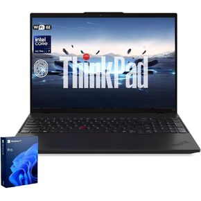 لاب توب لينوفو ثينك باد L16 Gen 2 Business AI، انتل كور الترا 7 255U، شاشة 16 بوصة FHD+ مضادة للتوهج، 16 جيجا DDR5، 512 جيجا اس اس دي، HDMI، نوع C، عمر بطارية طويل، بصمة الإصبع، إضاءة خلفية، واي فاي 6E، ويندوز 11 برو، أسود in Kuwait