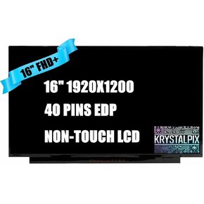 Replacement 144hz LCD for HP OMEN P/N P23076-001 16" 2K Slim Gaming FHD+ 1920x1200 40 Pins Panel LCD Non-Touch Screen Display New by KrystalPix in Kuwait