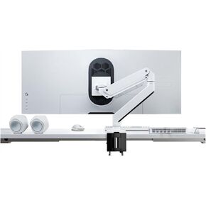 Monitor Arms Heavy Duty Single Monitor Mount with 3.0 USB Ports, Aluminum Pneumatic Spring Desk Arm Fits Ultrawide Monitors Up to 49 Inches and 39.6 Lbs Desk Accessories in Kuwait