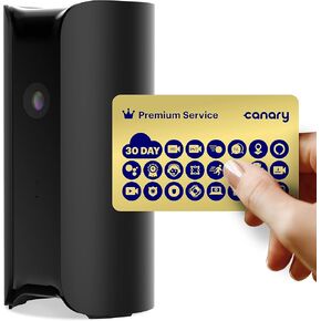 كاميرا مراقبة منزلية داخلية Canary Pro + خدمة مميزة لمدة عام متضمنة. واي فاي 24/7 شاهد البث المباشر، تسجيل سحابي لمدة 30 يومًا، تنبيهات ذكية، صفارة إنذار، مراقبة المناخ، محادثة ثنائية الاتجاه، رؤية ليلية والمزيد من الميزات الذكية in Kuwait