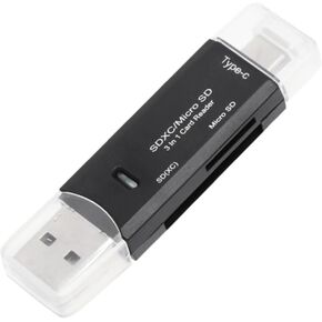 قارئ بطاقات Micro USB من النوع C، قارئ ذاكرة Usb2.0 OTG بطاقة عالية السرعة لـ in Kuwait