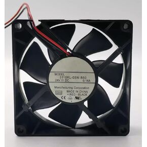 3110RL-05W-B50 8025 2-Wire DC24V 0.18A 4.32W 80x80x25mm 8cm مروحة تبريد عاكسة in Kuwait