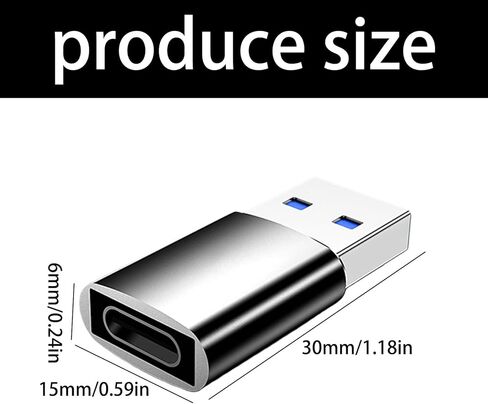 USB to Type C Converter Data Transfer Fast Charging Adapter Cellphone Male to Type C Female Adapter for Phone 17 16 Converter in Kuwait