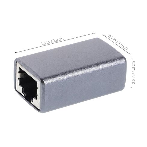 Veemoon 2pcs Aluminum Shell Rj45 Ethernet Cable Adapter Female to Female Coupler Network Inline Connector Shielded Ethernet Extender for Home and Office Networking in Kuwait