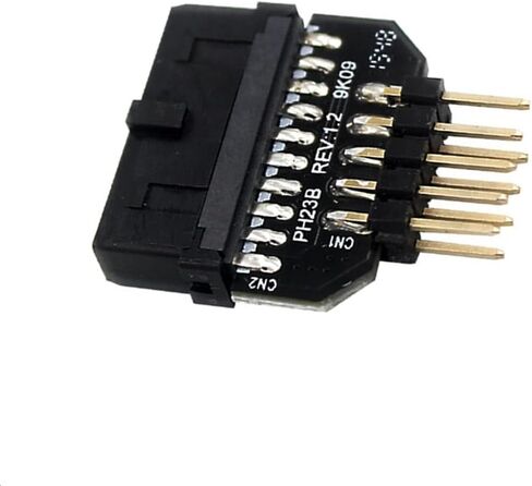 لوحة سوداء محول توصيل اللوحة الأم للكمبيوتر USB3.0 20pin إلى USB2.0 9pin الولايات المتحدة in Kuwait