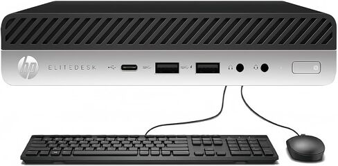 HP EliteDesk 705 G5 Mini Desktop Computer PC, Windows 11 Pro, AMD Quad-Core Ryzen 5 Pro 3400G Up to 3.9GHz, 16GB DDR4 RAM, 512GB SSD, DP, Keyboard & Mouse (Renewed) in Kuwait