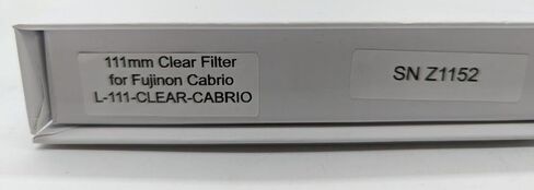 111mm Clear Filter for Fujinon Cabrio Lens Anti-Reflection Coating in Kuwait