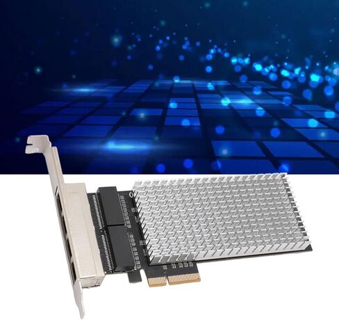 Cryfokt 2.5G 4 Port Ethernet Card, I226 V Chip PCIE Network Interface Card with 4 RJ45 Ports forWindows7 8 10 11 OSX Desktop PC for desktops workstations Servers in Kuwait