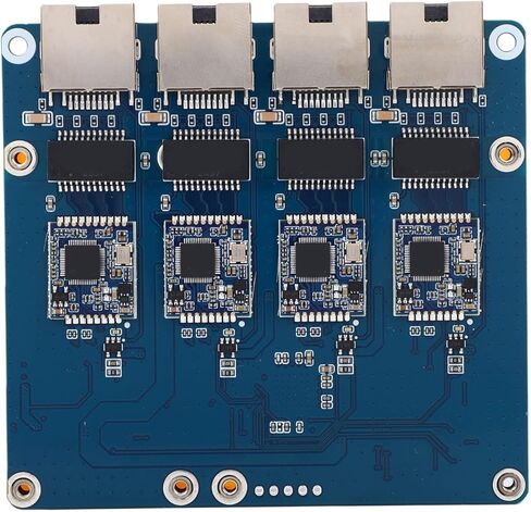 PCIe to 4 Port 2.5G Ethernet Expansion Board, High Speed Network Adapter, with Realtek RTL8156 Chipset, for Ras Pi 5, Stable Data Transfer in Kuwait