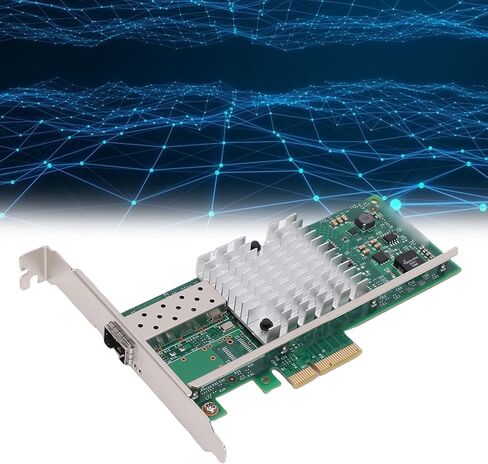محول بطاقة الشبكة LICAEVEY 10 جيجابت في الثانية PCIe X4، بطاقة إيثرنت بمنفذ SFP واحد مع وحدة تحكم 82599EN، دعم Wins Server VMware in Kuwait