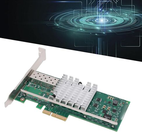 محول بطاقة الشبكة LICAEVEY 10 جيجابت في الثانية PCIe X4، بطاقة إيثرنت بمنفذ SFP واحد مع وحدة تحكم 82599EN، دعم Wins Server VMware in Kuwait