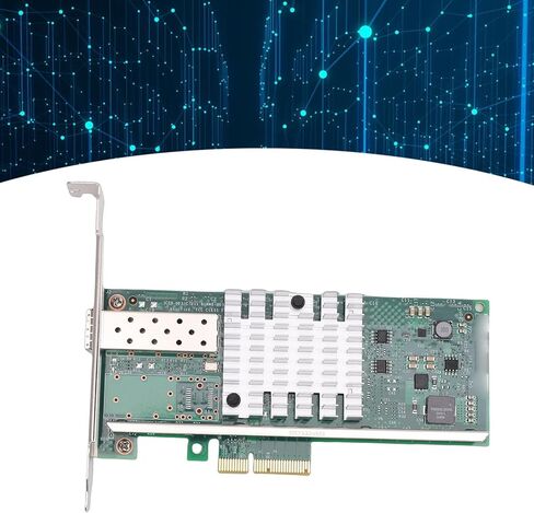 محول بطاقة الشبكة LICAEVEY 10 جيجابت في الثانية PCIe X4، بطاقة إيثرنت بمنفذ SFP واحد مع وحدة تحكم 82599EN، دعم Wins Server VMware in Kuwait