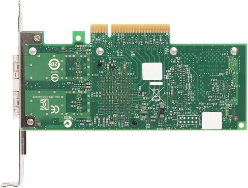 بطاقة شبكة Cryfokt 10 جيجا بايت SFP PCIe، منفذ SFPNIC مزدوج مع شريحة Intel82599Chip، استهلاك منخفض للطاقة، PCI Express X8، دعم WindowsLinux Freebsd VMware in Kuwait