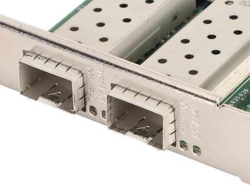 بطاقة شبكة Cryfokt 10 جيجا بايت SFP PCIe، منفذ SFPNIC مزدوج مع شريحة Intel82599Chip، استهلاك منخفض للطاقة، PCI Express X8، دعم WindowsLinux Freebsd VMware in Kuwait