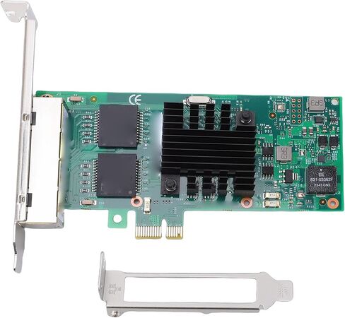 LICAEVEY Gigabit Ethernet Network Card, 4 Port PCI Express 2.1 NIC with 82580 Chipset Support for Servers, Desktops, and Industrial Applications in Kuwait