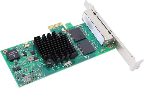 LICAEVEY Gigabit Ethernet Network Card, 4 Port PCI Express 2.1 NIC with 82580 Chipset Support for Servers, Desktops, and Industrial Applications in Kuwait
