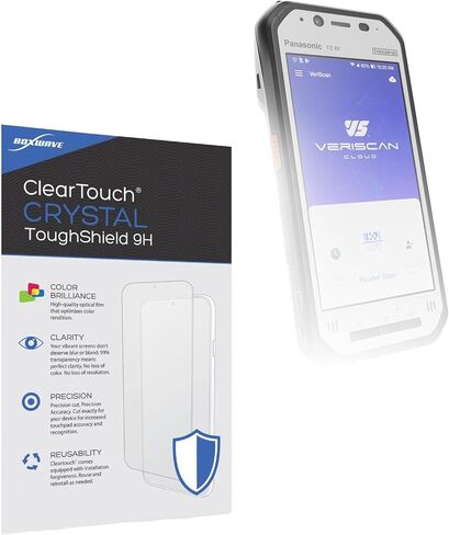 BoxWave Screen Protector Compatible with ID Scan Panasonic Toughbook FZN1 ner - ClearTouch Crystal ToughShield 9H (2-Pack), Clear 9H Tough Flexible Film Screen Protector in Kuwait