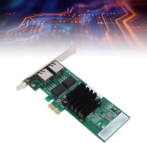 Gigabit Ethernet PCI Express Network Card, PCIe Gigabit Ethernet Server Adapter,Dual RJ45 Ports with 82571 Controller for Linux Centos Ubuntu Freebsd VMware in Kuwait