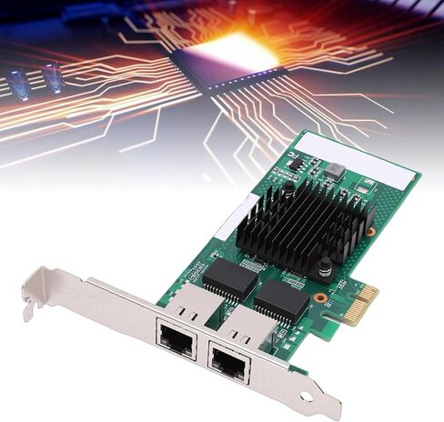 Gigabit Ethernet PCI Express Network Card, PCIe Gigabit Ethernet Server Adapter,Dual RJ45 Ports with 82571 Controller for Linux Centos Ubuntu Freebsd VMware in Kuwait